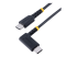 StarTech.com 1ft (30cm) USB C Charging Cable Right Angle, 60W PD 3A, Heavy Duty Fast Charge USB-C Cable, USB 2.0 Type-C, Durable and Rugged Aramid Fiber, S20/iPad/Pixel - Høyre vinkel