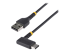 StarTech.com 1ft (30cm) USB A to C Charging Cable Right Angle, Heavy Duty Fast Charge USB-C Cable, USB 2.0 A to Type-C, Durable and Rugged Aramid Fiber, 3A, S20/iPad/Pixel - Høyre vinkel