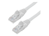 Startech 75ft CAT6 Ethernet Cable, 10 Gigabit Snagless RJ45 650MHz 100W PoE Patch Cord, CAT 6 10GbE UTP Network Cable w/Strain Relief, White, Wiring is UL Certified/TIA - Høyre vinkel