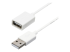 StarTech 1m White USB 2.0 Extension Cable Cord - Høyre vinkel