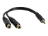 Startech 6 in. 3.5mm Audio Splitter Cable - Venstre vinkel