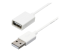 StarTech 3m White USB 2.0 Extension Cable Cord - Høyre vinkel