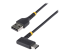 StarTech.com 6ft (2m) USB A to C Charging Cable Right Angle, Heavy Duty Fast Charge USB-C Cable, USB 2.0 A to Type-C, Durable and Rugged Aramid Fiber, 3A, S20/iPad/Pixel - Høyre vinkel